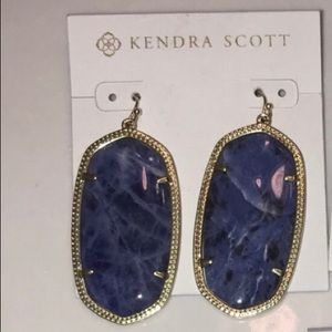 Kendra Scott earrings blue sodalite NWT